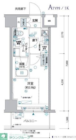 ヴァローレ松戸フィーロの物件間取画像